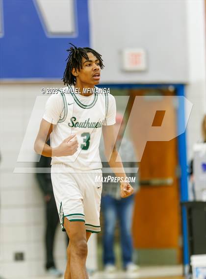 Thumbnail 1 in Lincoln Southwest vs. Lincoln High (HAC Tournament) photogallery.