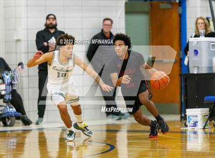 Thumbnail 2 in Lincoln Southwest vs. Lincoln High (HAC Tournament) photogallery.