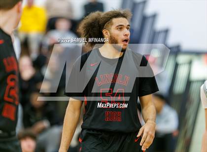 Thumbnail 3 in Lincoln Southwest vs. Lincoln High (HAC Tournament) photogallery.