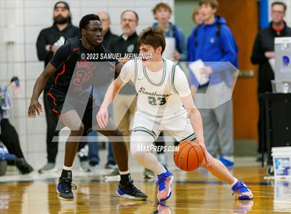 Thumbnail 3 in Lincoln Southwest vs. Lincoln High (HAC Tournament) photogallery.