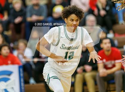 Thumbnail 2 in Lincoln Southwest vs. Lincoln High (HAC Tournament) photogallery.