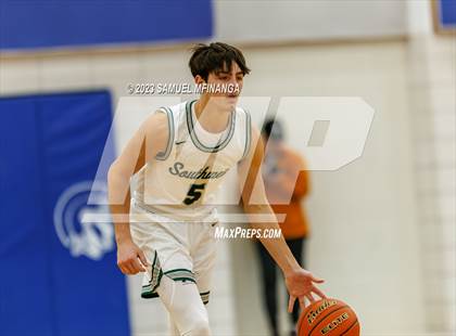 Thumbnail 3 in Lincoln Southwest vs. Lincoln High (HAC Tournament) photogallery.