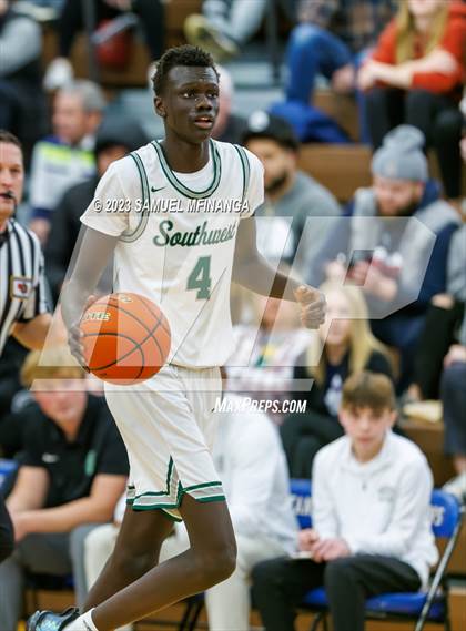 Thumbnail 2 in Lincoln Southwest vs. Lincoln High (HAC Tournament) photogallery.