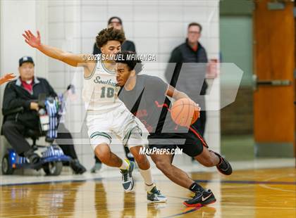 Thumbnail 3 in Lincoln Southwest vs. Lincoln High (HAC Tournament) photogallery.