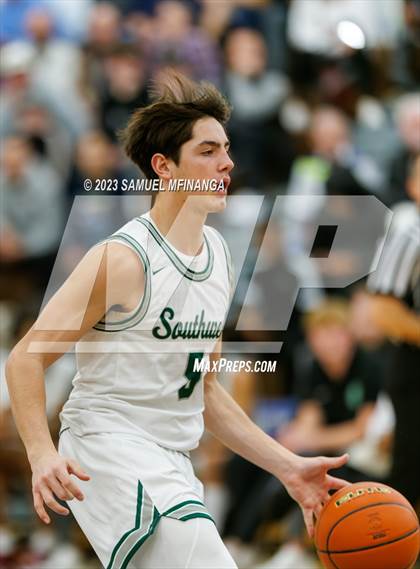 Thumbnail 1 in Lincoln Southwest vs. Lincoln High (HAC Tournament) photogallery.