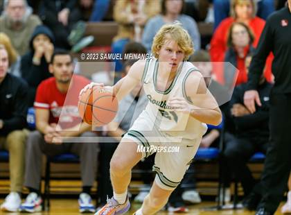 Thumbnail 1 in Lincoln Southwest vs. Lincoln High (HAC Tournament) photogallery.