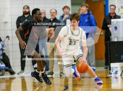 Thumbnail 2 in Lincoln Southwest vs. Lincoln High (HAC Tournament) photogallery.