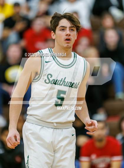 Thumbnail 2 in Lincoln Southwest vs. Lincoln High (HAC Tournament) photogallery.