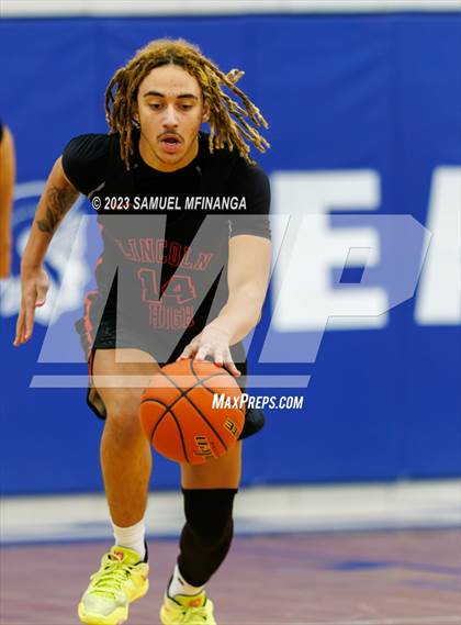 Thumbnail 2 in Lincoln Southwest vs. Lincoln High (HAC Tournament) photogallery.