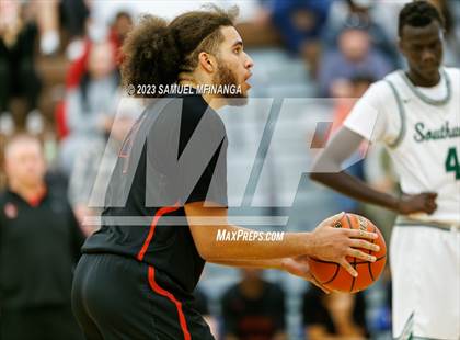 Thumbnail 3 in Lincoln Southwest vs. Lincoln High (HAC Tournament) photogallery.