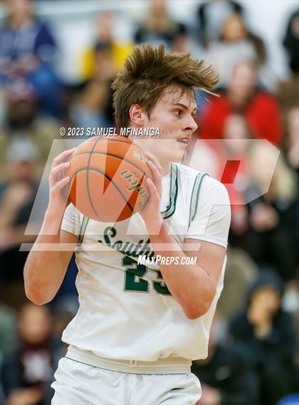 Thumbnail 3 in Lincoln Southwest vs. Lincoln High (HAC Tournament) photogallery.