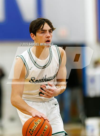 Thumbnail 1 in Lincoln Southwest vs. Lincoln High (HAC Tournament) photogallery.