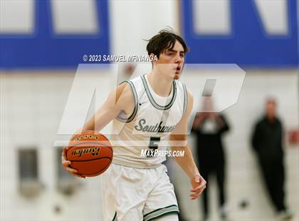 Thumbnail 3 in Lincoln Southwest vs. Lincoln High (HAC Tournament) photogallery.