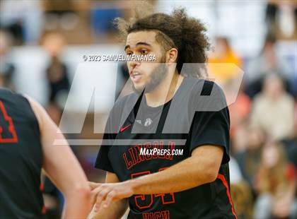 Thumbnail 2 in Lincoln Southwest vs. Lincoln High (HAC Tournament) photogallery.