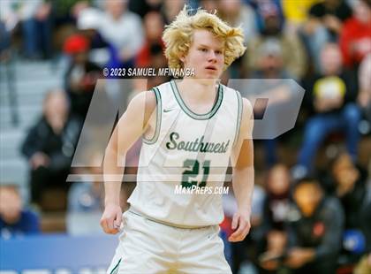 Thumbnail 3 in Lincoln Southwest vs. Lincoln High (HAC Tournament) photogallery.