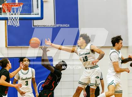 Thumbnail 1 in Lincoln Southwest vs. Lincoln High (HAC Tournament) photogallery.