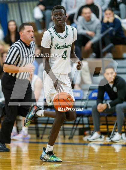 Thumbnail 3 in Lincoln Southwest vs. Lincoln High (HAC Tournament) photogallery.