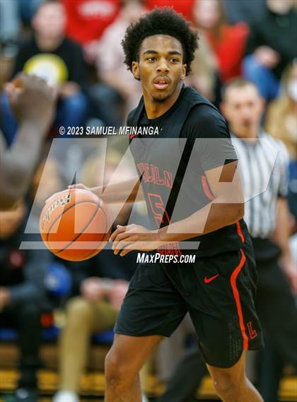 Thumbnail 1 in Lincoln Southwest vs. Lincoln High (HAC Tournament) photogallery.