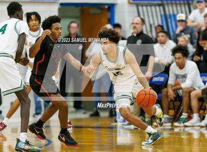 Thumbnail 3 in Lincoln Southwest vs. Lincoln High (HAC Tournament) photogallery.