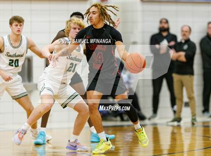 Thumbnail 3 in Lincoln Southwest vs. Lincoln High (HAC Tournament) photogallery.