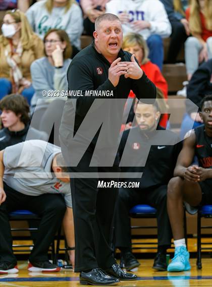 Thumbnail 2 in Lincoln Southwest vs. Lincoln High (HAC Tournament) photogallery.