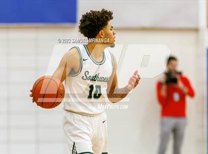 Thumbnail 1 in Lincoln Southwest vs. Lincoln High (HAC Tournament) photogallery.