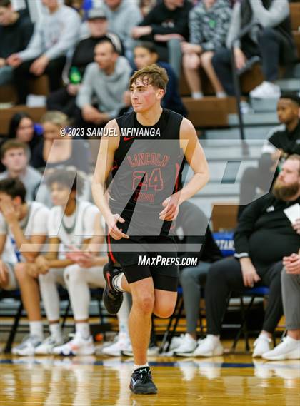 Thumbnail 1 in Lincoln Southwest vs. Lincoln High (HAC Tournament) photogallery.