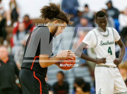 Thumbnail 1 in Lincoln Southwest vs. Lincoln High (HAC Tournament) photogallery.