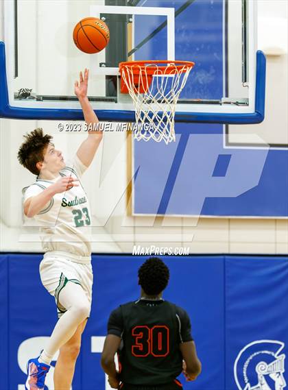 Thumbnail 1 in Lincoln Southwest vs. Lincoln High (HAC Tournament) photogallery.