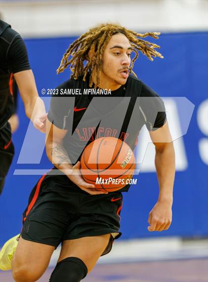 Thumbnail 1 in Lincoln Southwest vs. Lincoln High (HAC Tournament) photogallery.