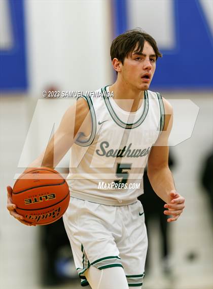 Thumbnail 1 in Lincoln Southwest vs. Lincoln High (HAC Tournament) photogallery.
