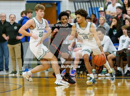 Thumbnail 2 in Lincoln Southwest vs. Lincoln High (HAC Tournament) photogallery.