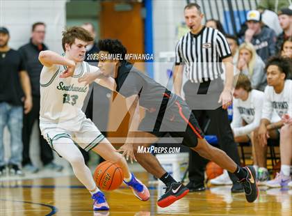 Thumbnail 3 in Lincoln Southwest vs. Lincoln High (HAC Tournament) photogallery.