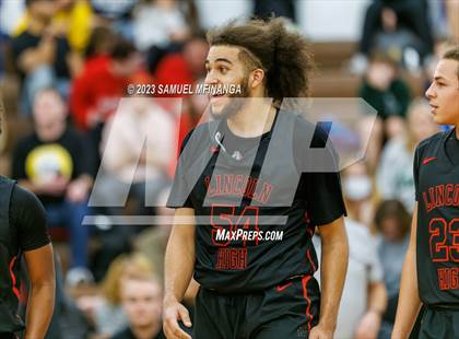 Thumbnail 3 in Lincoln Southwest vs. Lincoln High (HAC Tournament) photogallery.