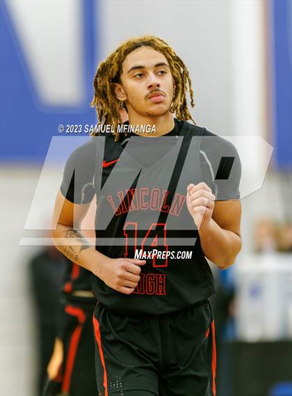 Thumbnail 2 in Lincoln Southwest vs. Lincoln High (HAC Tournament) photogallery.