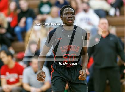 Thumbnail 3 in Lincoln Southwest vs. Lincoln High (HAC Tournament) photogallery.
