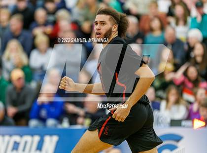 Thumbnail 3 in Lincoln Southwest vs. Lincoln High (HAC Tournament) photogallery.