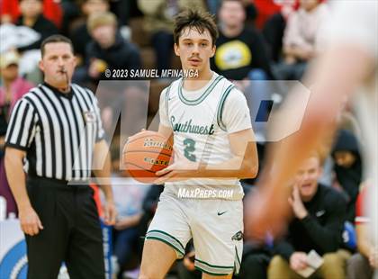 Thumbnail 3 in Lincoln Southwest vs. Lincoln High (HAC Tournament) photogallery.