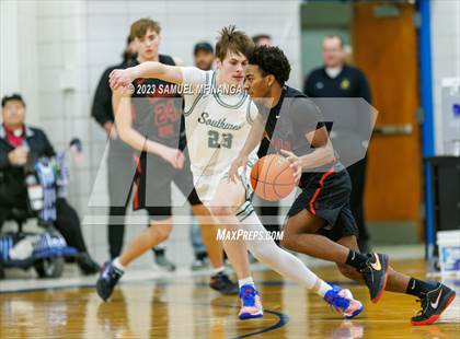 Thumbnail 1 in Lincoln Southwest vs. Lincoln High (HAC Tournament) photogallery.