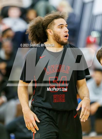 Thumbnail 1 in Lincoln Southwest vs. Lincoln High (HAC Tournament) photogallery.
