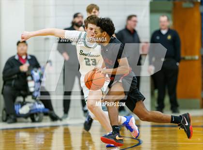 Thumbnail 2 in Lincoln Southwest vs. Lincoln High (HAC Tournament) photogallery.