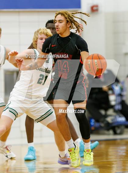 Thumbnail 1 in Lincoln Southwest vs. Lincoln High (HAC Tournament) photogallery.