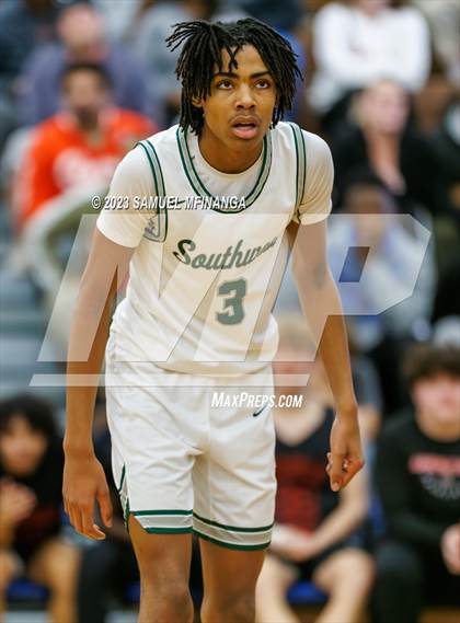 Thumbnail 1 in Lincoln Southwest vs. Lincoln High (HAC Tournament) photogallery.