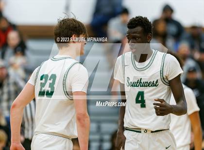 Thumbnail 2 in Lincoln Southwest vs. Lincoln High (HAC Tournament) photogallery.