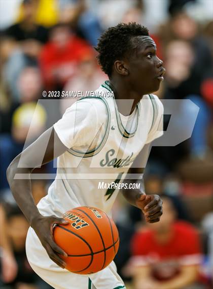 Thumbnail 3 in Lincoln Southwest vs. Lincoln High (HAC Tournament) photogallery.