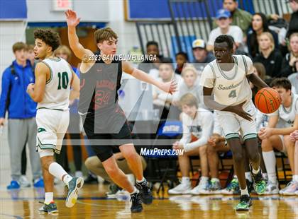 Thumbnail 3 in Lincoln Southwest vs. Lincoln High (HAC Tournament) photogallery.
