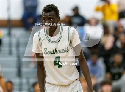 Thumbnail 2 in Lincoln Southwest vs. Lincoln High (HAC Tournament) photogallery.