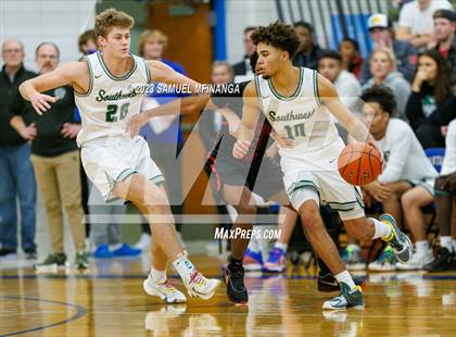 Thumbnail 3 in Lincoln Southwest vs. Lincoln High (HAC Tournament) photogallery.