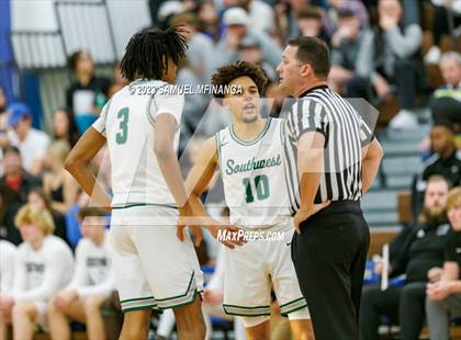 Thumbnail 3 in Lincoln Southwest vs. Lincoln High (HAC Tournament) photogallery.