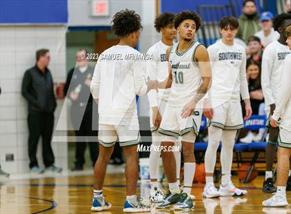 Thumbnail 1 in Lincoln Southwest vs. Lincoln High (HAC Tournament) photogallery.